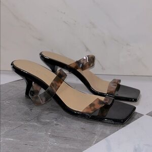 Dear Frances summer heels tortoise shell strappy sz 38